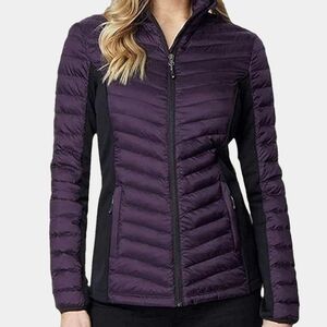 32 Degrees Heat Mixed Media Packable Quilted Jacket Size L